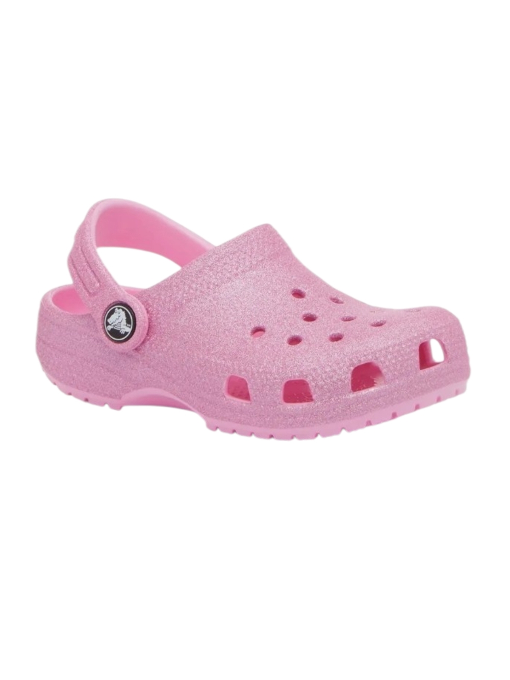 CROCS Kids Pink Lined Glitter Clog